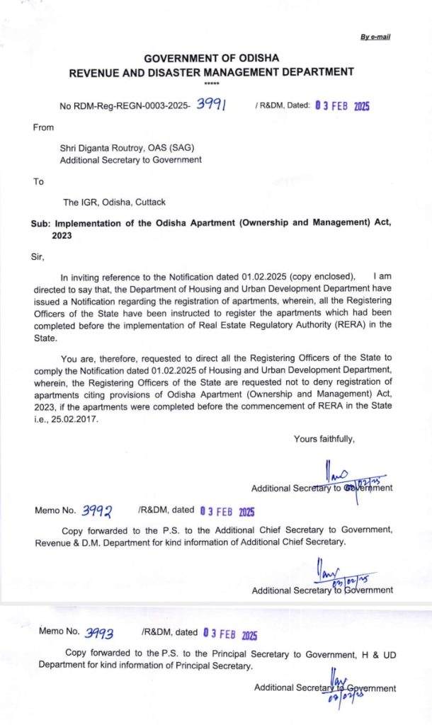 Odisha Apartment Act 