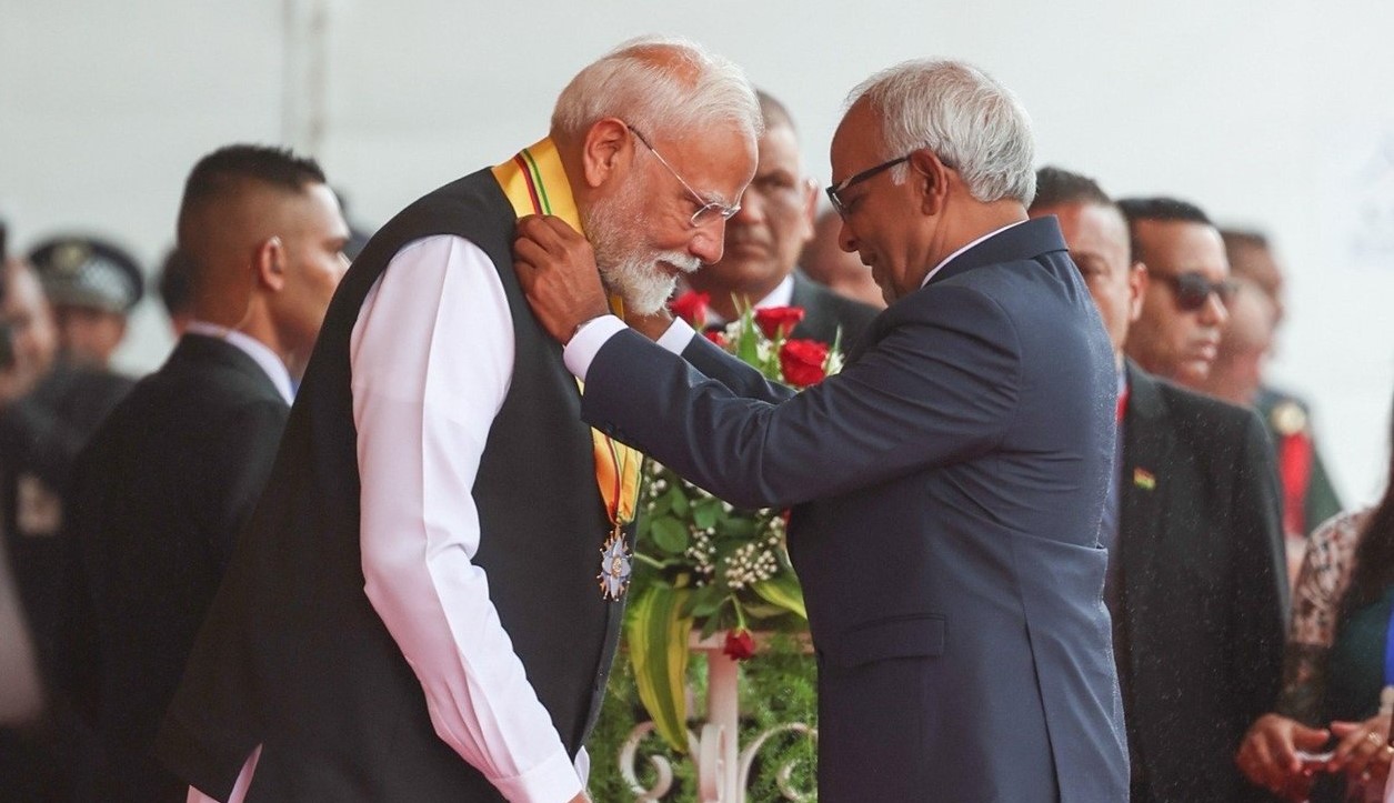 PM Modi receives Mauritius' highest award