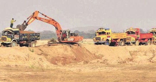 strict action against smuggled sand mafia