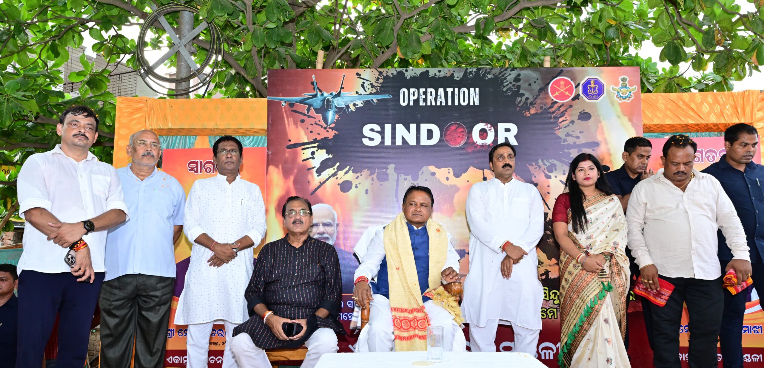 Odisha CM Leads Tiranga Yatra To Celebrate Operation Sindoor in Lingipur