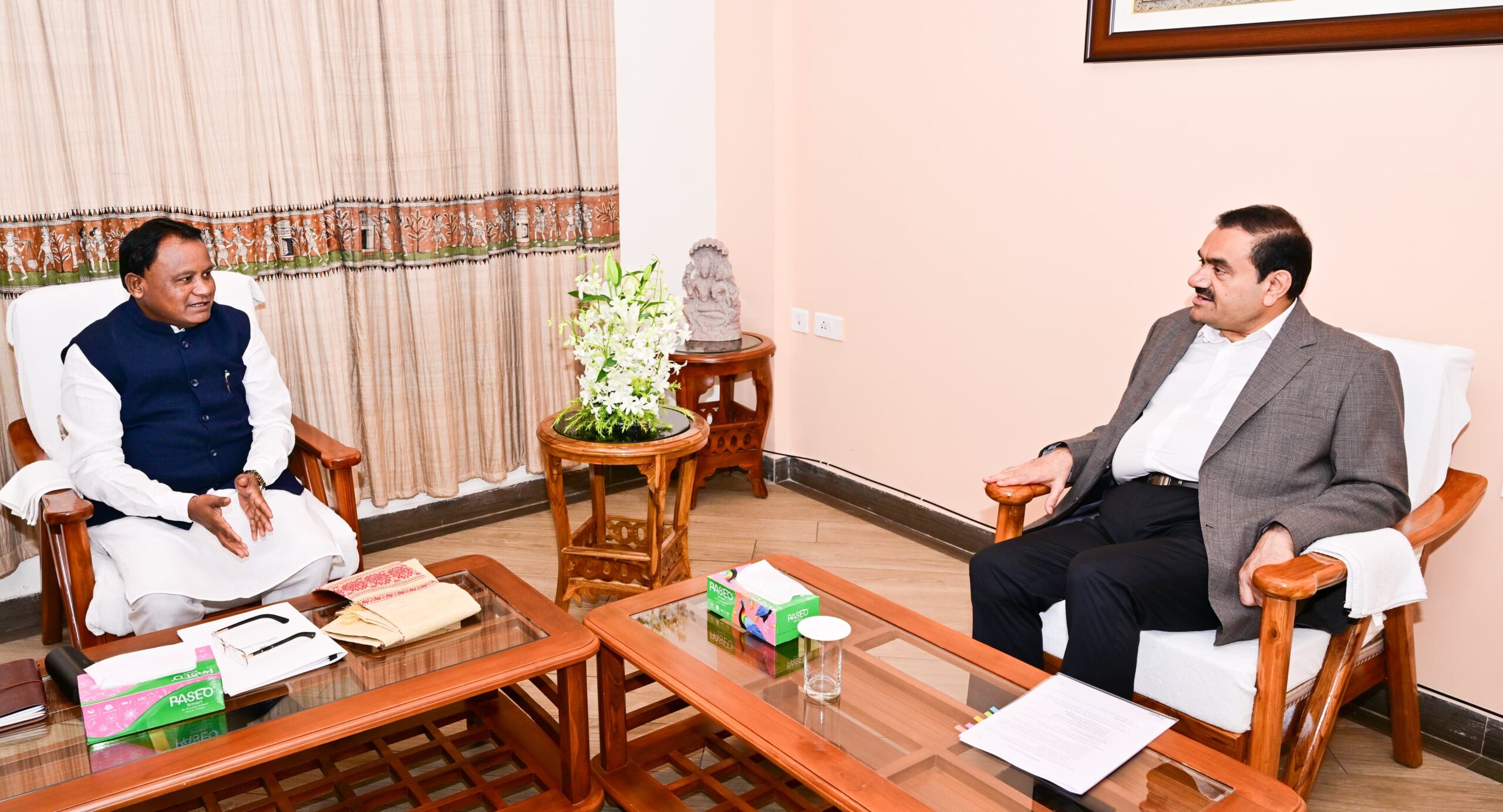 Gautam Adani meets CM Mohan Majhi