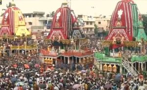 ଶରଧାବାଲିରେ ପହଞ୍ଚିଲେ ତିନି ରଥ