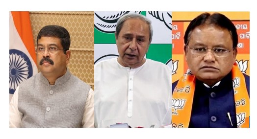 dharmendra pradhan, mohan majhi extends prayers For Speedy Recovery Of naveen patnaik