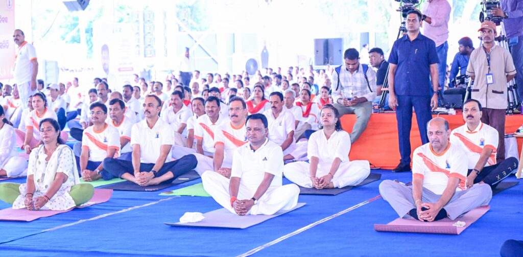 Odisha CM leads International Yoga Day Celebration at Kalinga Stadium