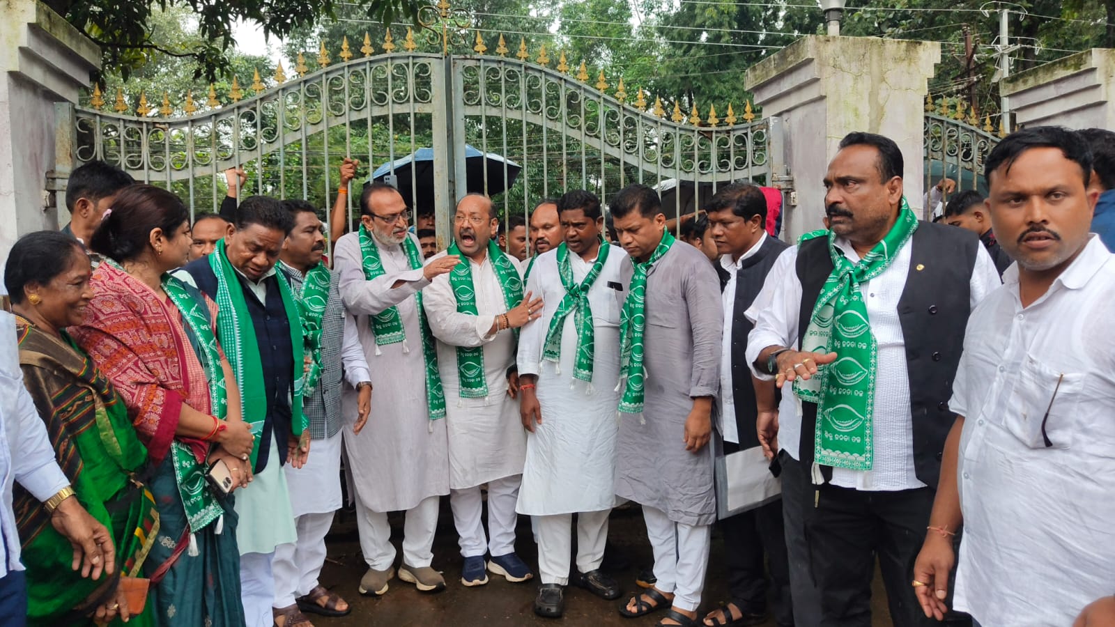 BJD stages protest at DIG South Western Range Koraput