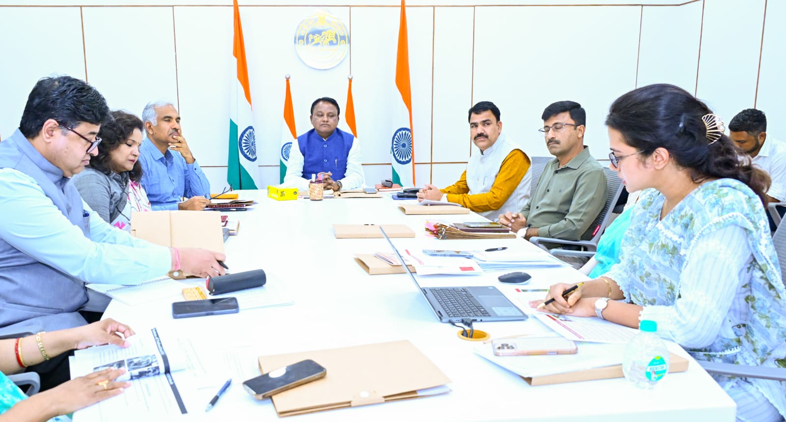 Odisha CM reviews Godabarish Mishra Model Primary School programme