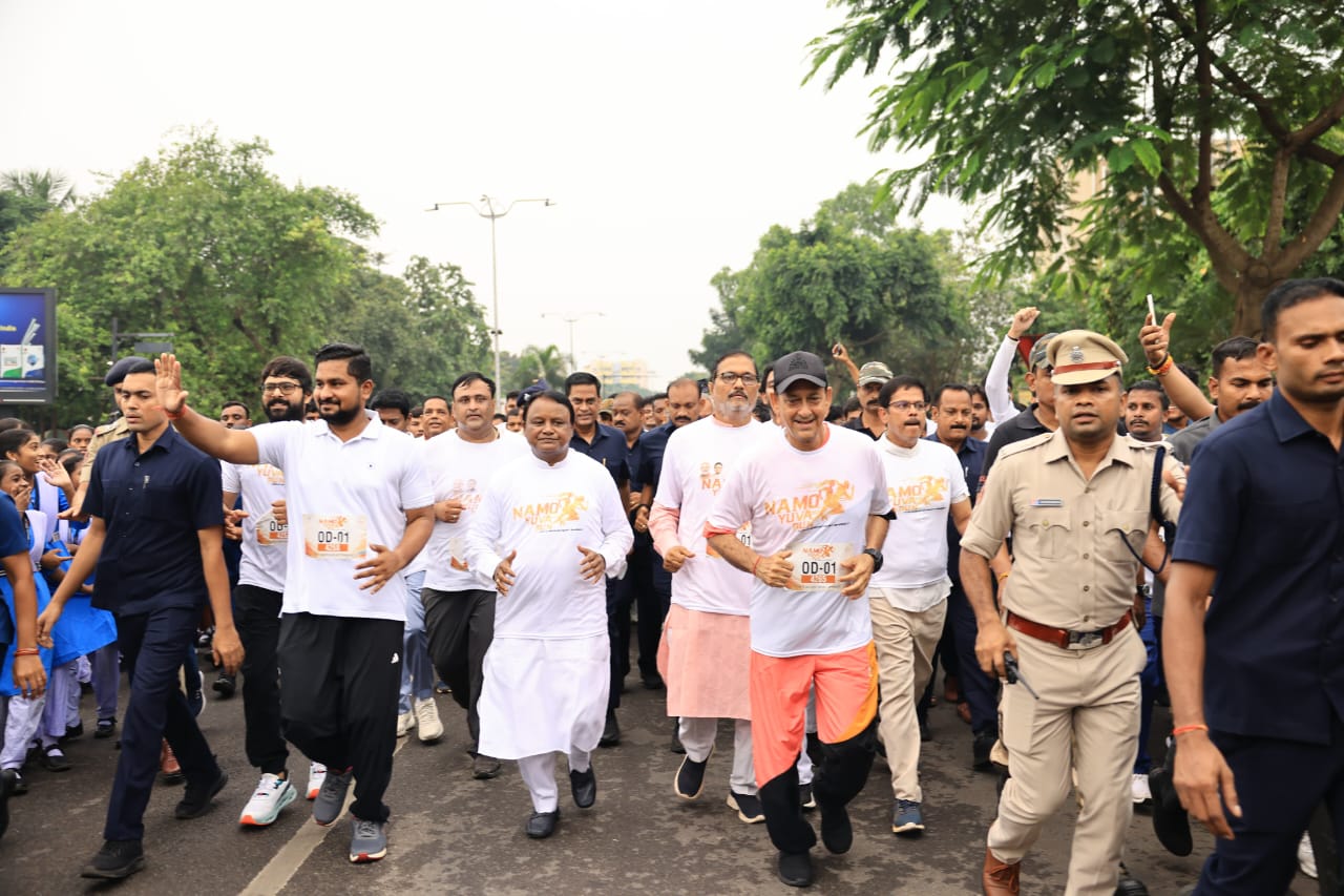 Odisha CM takes part in 'Namo Yuva Marathon' organized under "Drug-Free India Campaign"