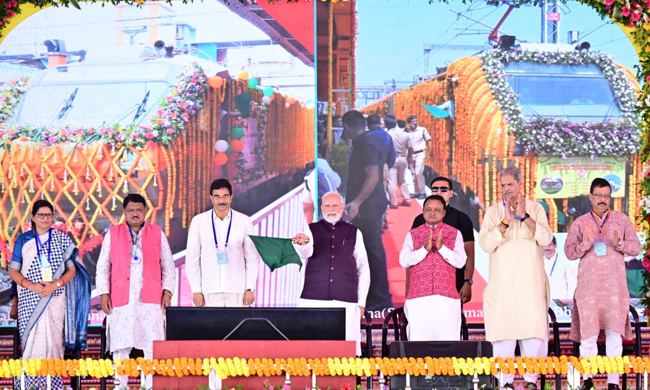 PM Modi flags off Berhampur-Surat Amrit Bharat Express