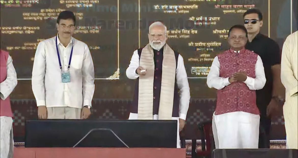 PM Modi inaugurates, lays foundation stone for projects worth Rs 60,000 crore from Odisha