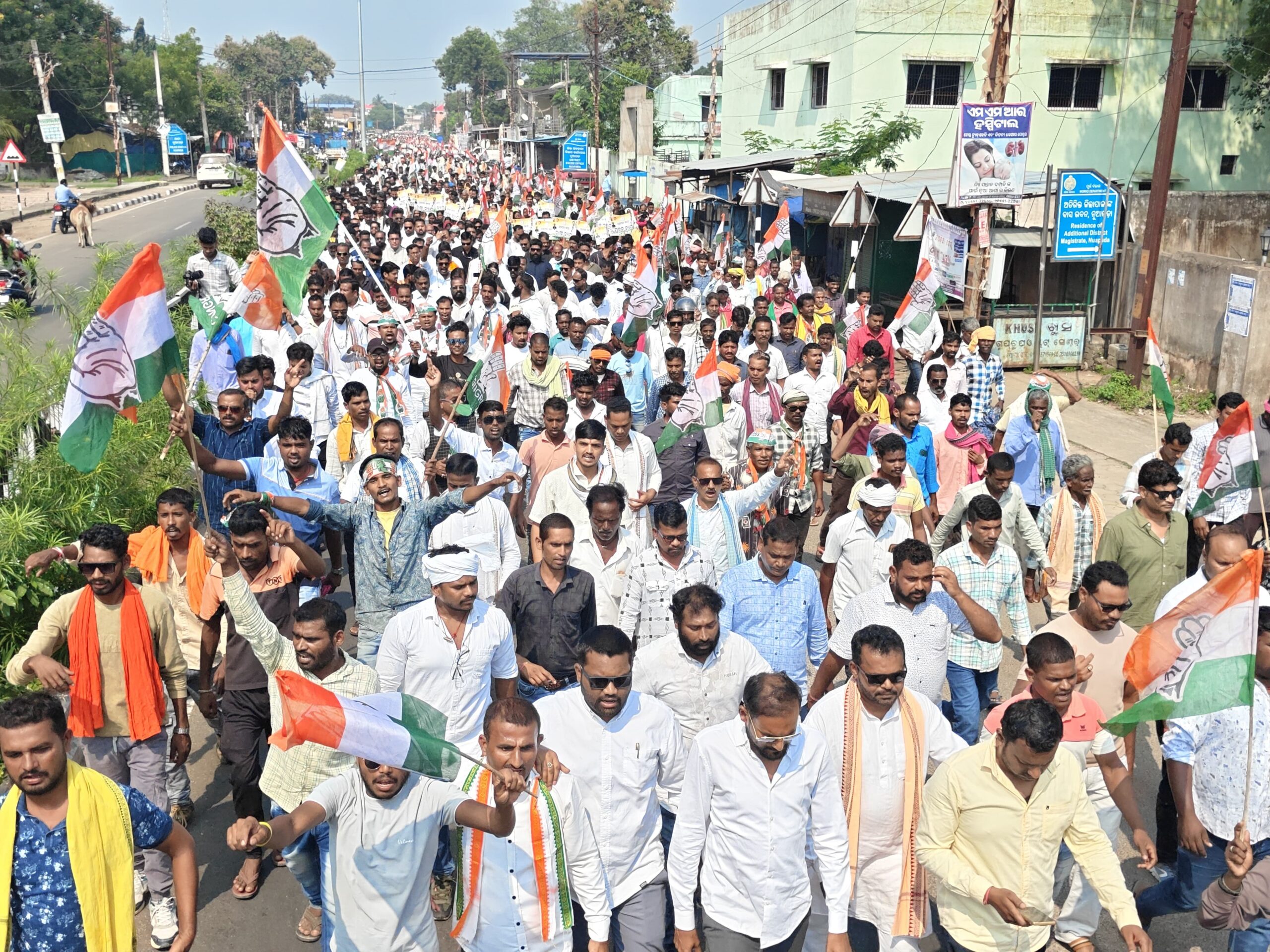 Congress Candidate Ghasiram Majhi Files Nomination For Nuapada By-Election