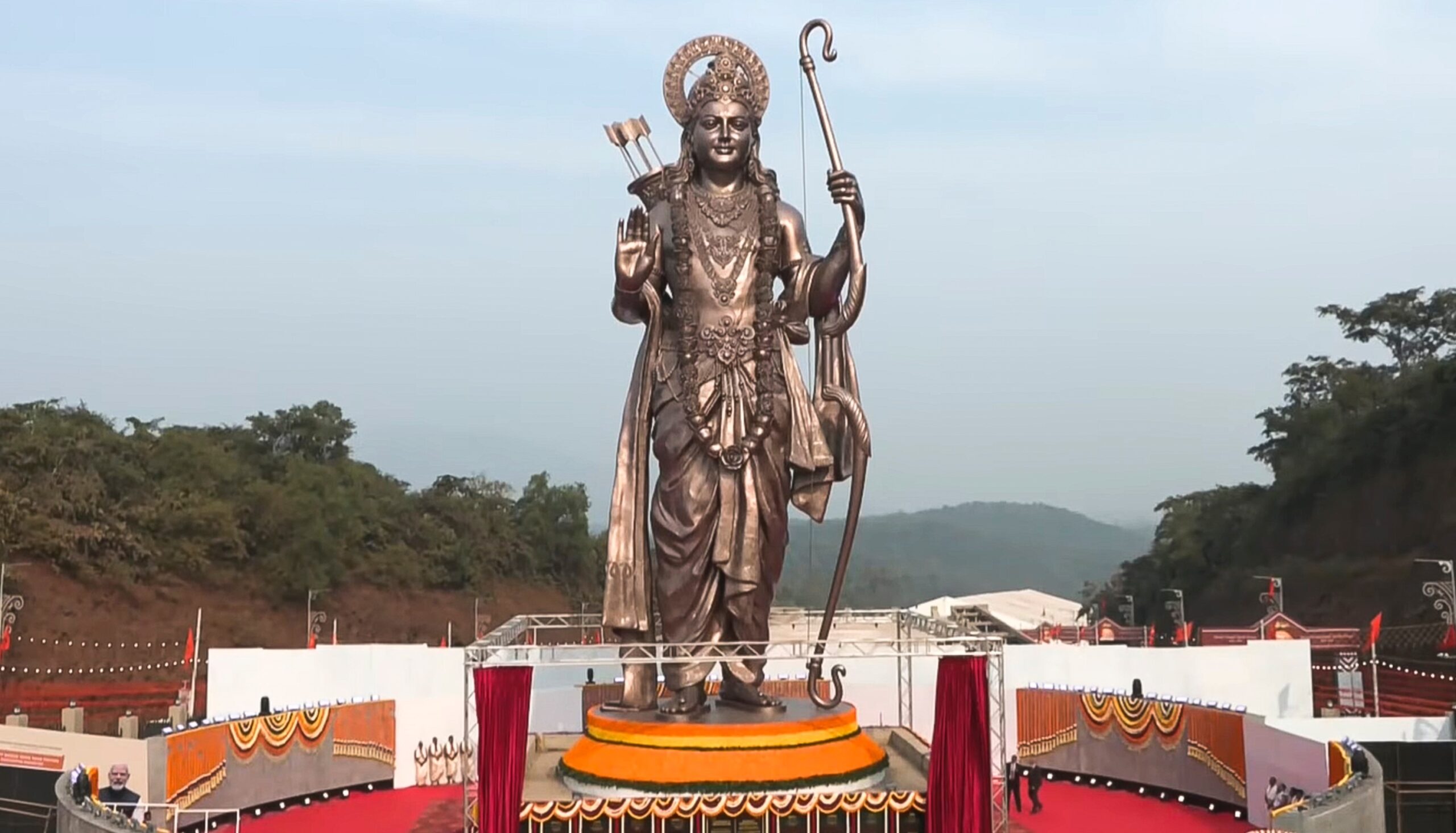 PM Modi Unveils Tallest Bronze Statue Of Lord Ram In Goa