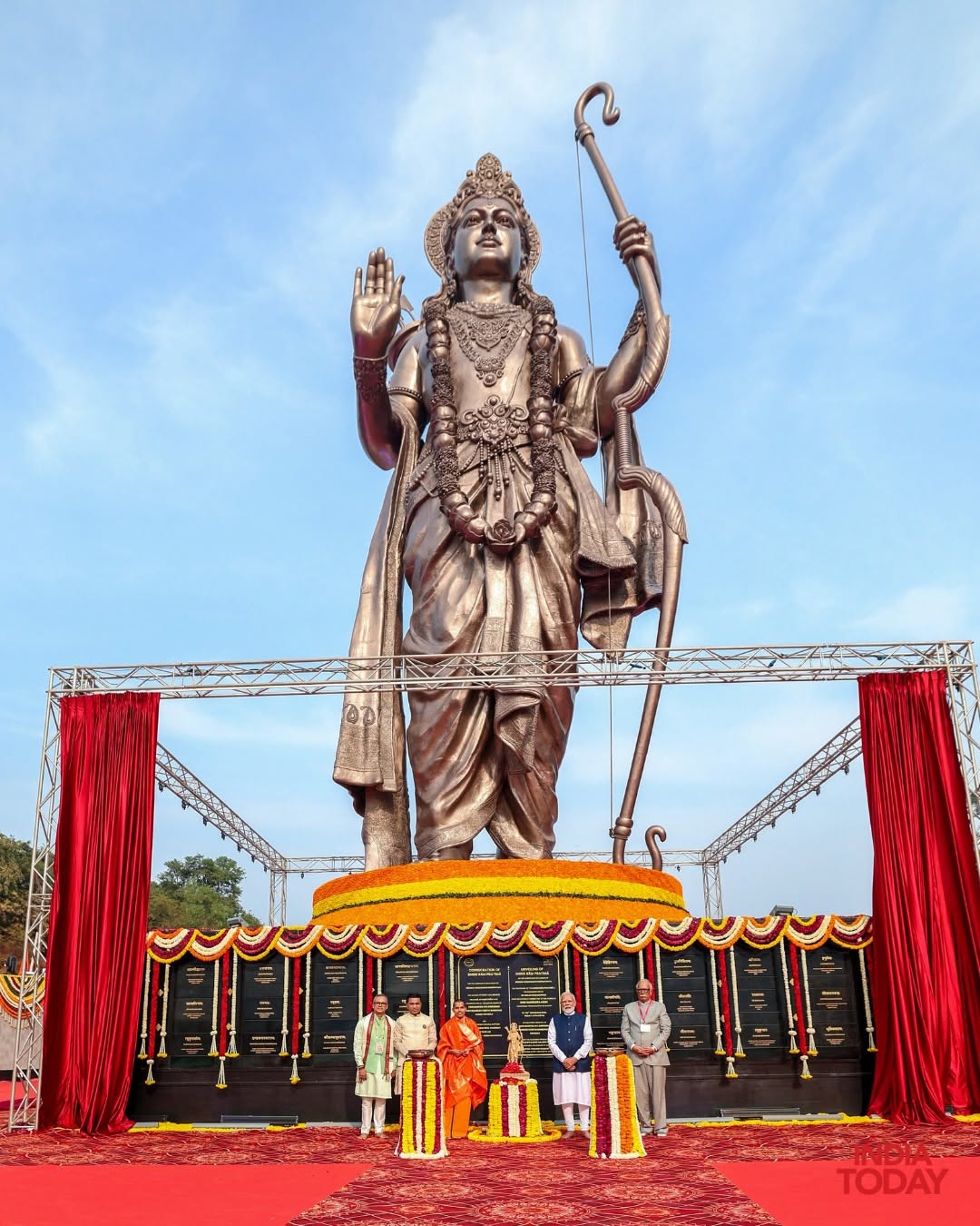 PM Modi Unveils Tallest Bronze Statue Of Lord Ram In Goa