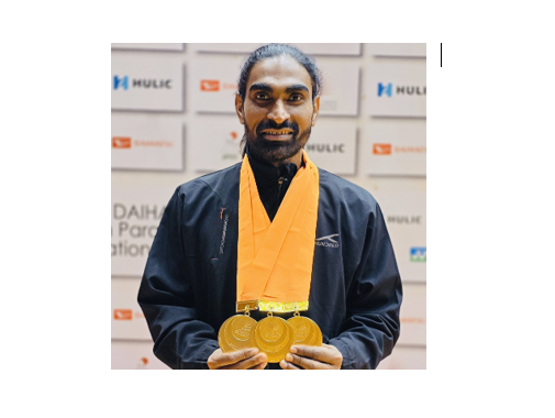 Pramod Bhagat bags Triple Gold at Japan Para Badminton International