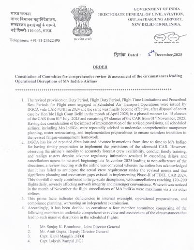 IndiGo apologises for flight chaos; Govt orders high-level inquiry 