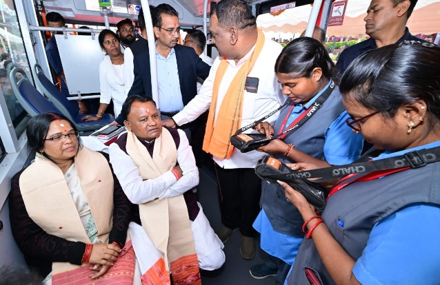 Odisha CM Launches 25 e-Buses In Sambalpur,