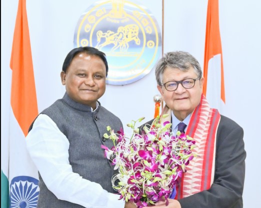 niti-aayog-vice-chairman-meets-cm-mohan-majhi