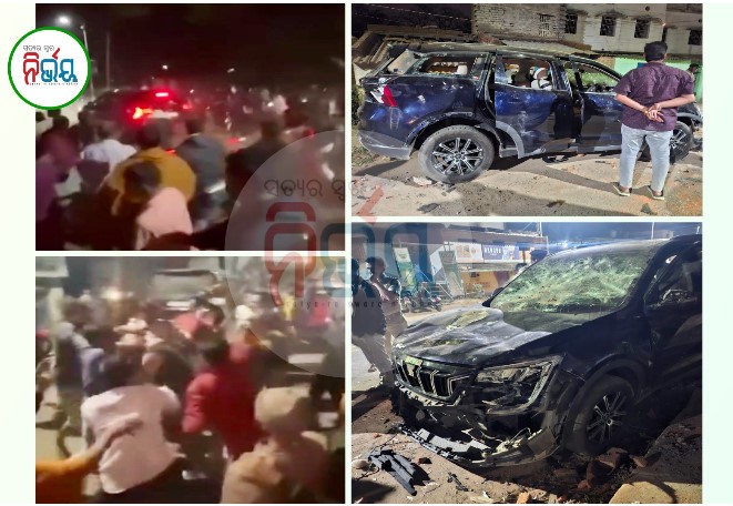 Bargarh MLA's son beaten up by people for showing Dabang Giri