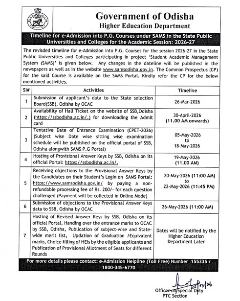 CPET Exam 2026 to Begin from May 5