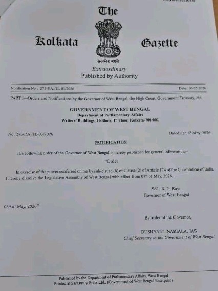 West Bengal Governor dissolves Assembly after Mamata refuses to Resign