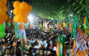 BJP winning BIG in Bengal, Assam; TVK in Tamil Nadu