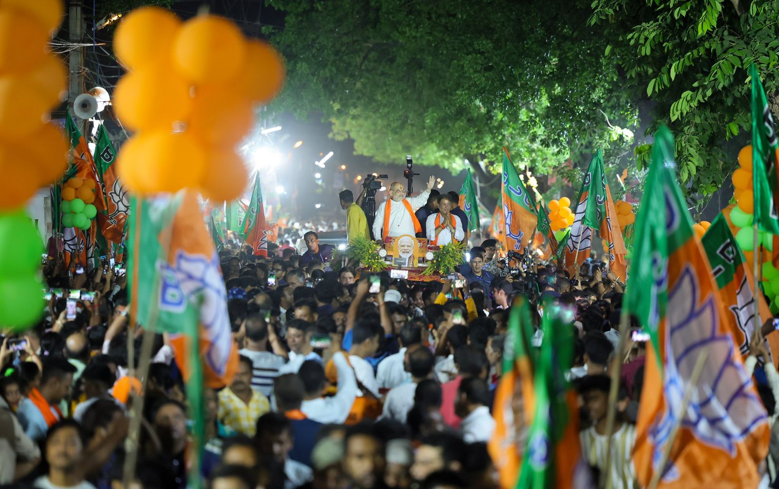 BJP winning BIG in Bengal, Assam; TVK in Tamil Nadu