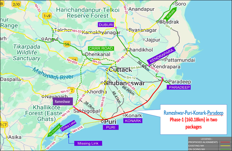 Cabinet approves construction of new Coastal Highway from Rameshwar to Paradeep