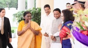 President Droupadi Murmu reaches Rairangpur, delayed by 2 Hours due to Bad Weather