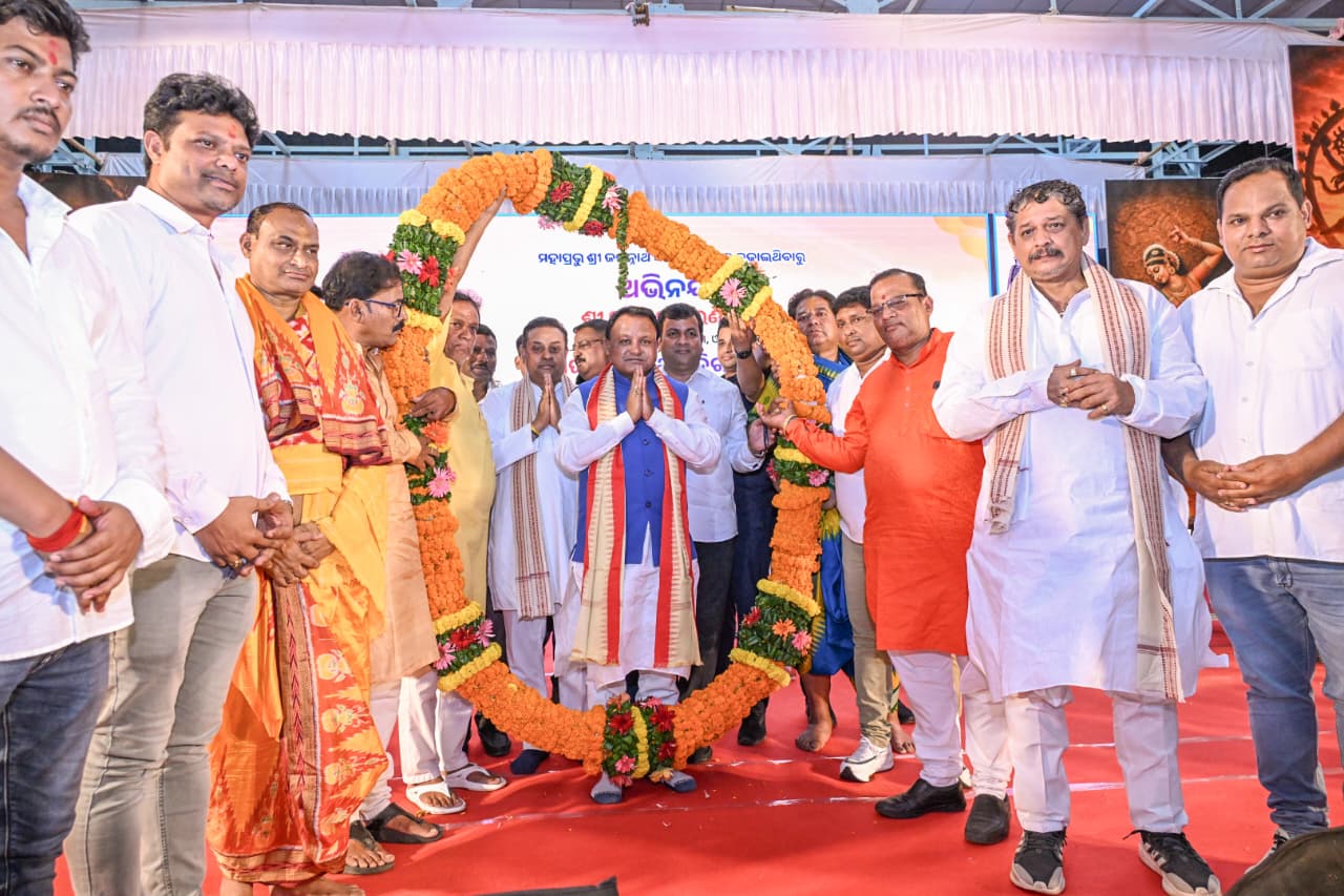 Odisha CM felicitated in Puri after Dham removed from Digha Temple