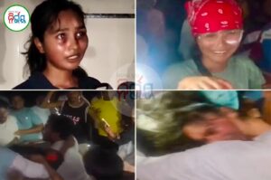 Mob attack in Rayagada, young woman assaulted by large crowd