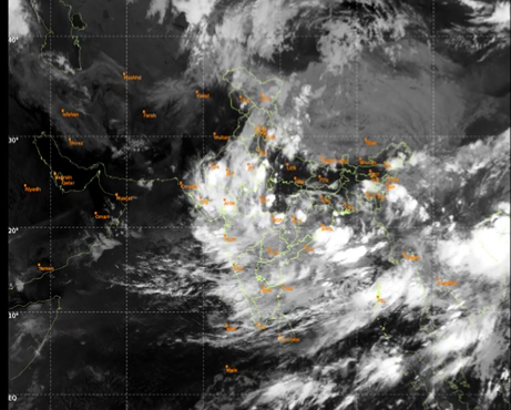 Marked Low Pressure Over Bay of Bengal; Red Warning for Heavy Rain in 5 Odisha Districts
