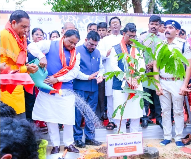 Odisha CM Mohan Majhi attends 77th State-Level Van Mahotsav, Highlights State’s Green Push