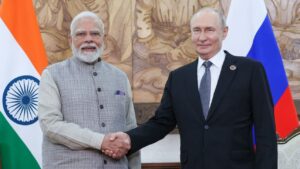 पीएम मोदी ने पुतिन के साथ द्विपक्षीय बैठक की दौरान ब्रिक्स सम्मेलन के लिए भारत आने का न्योता दिया