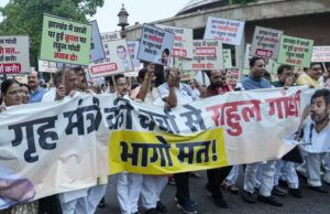 NDA MPs Stage Protests In Parliament Against Police Action On Students In Jharkhand
