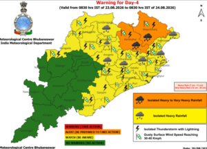 Low-Pressure Area Likely to Form Over BoB; Odisha to Witness Rainfall from Tomorrow