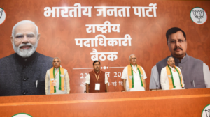 ‘वंदे मातरम’ के पूरे गायन के बाद BJP के नए राष्ट्रीय पदाधिकारियों के साथ नितिन नवीन का पहली बैठक
