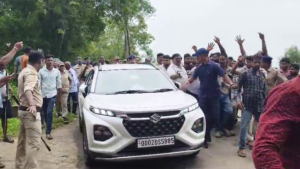 Political Clash in Kendrapada: ରାଜନଗରରେ ଶିଳାନ୍ୟାସ ବେଳେ ବିଧାୟକ ଧ୍ରୁବ ସାହୁଙ୍କୁ କଡ଼ା ବିରୋଧ