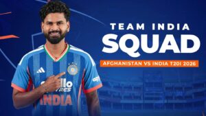 India Announce 15-Member Squad for T20I Series Against Afghanistan