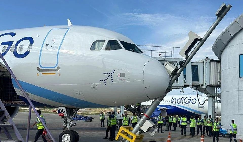 IndiGo Flight Hits Guidance Pole at Srinagar Airport All Passengers Crew Safe