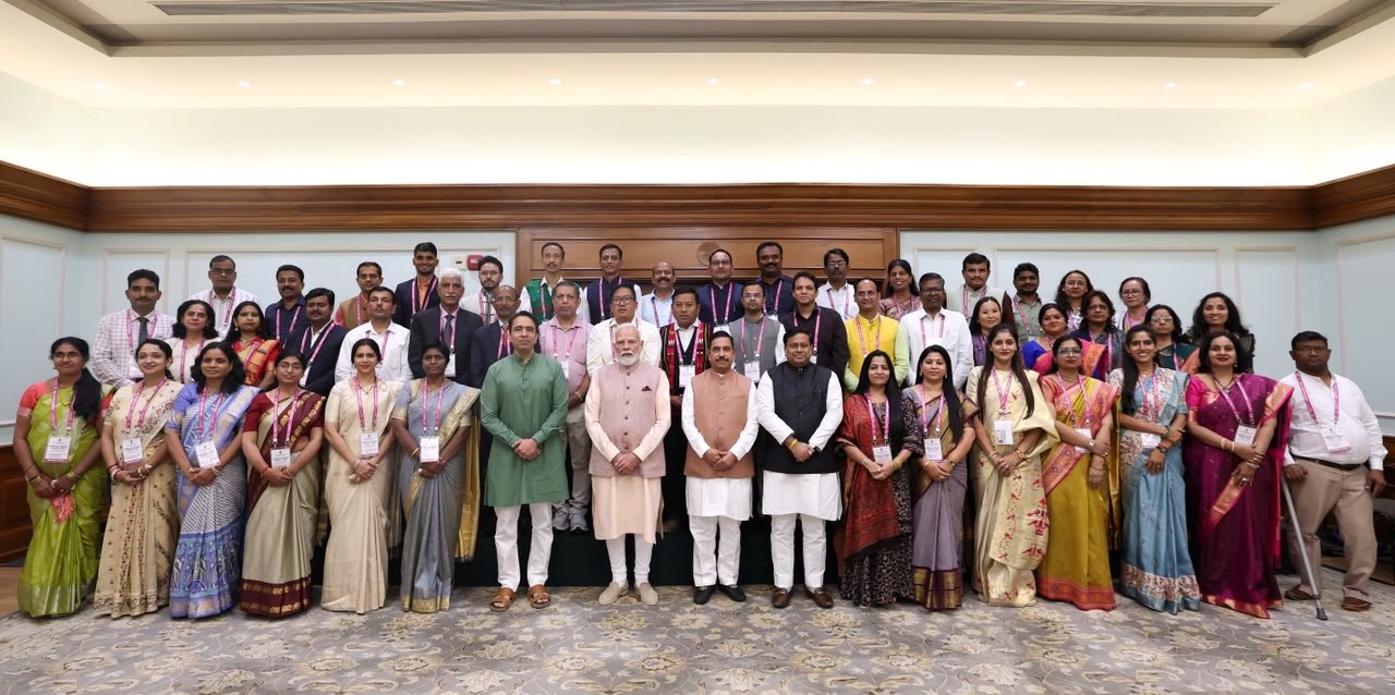 PM Modi Interacts With National Award-Winning Teachers