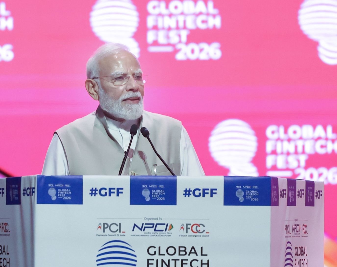 PM Modi Inaugurates Global Fintech Fest 2026, Hails India’s Fintech Journey