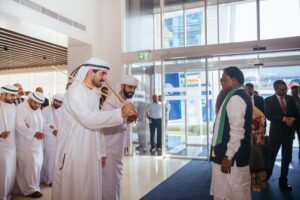 CM Mohan Majhi Receives Grand Welcome in UAE Ahead of Odisha Investors’ Meet