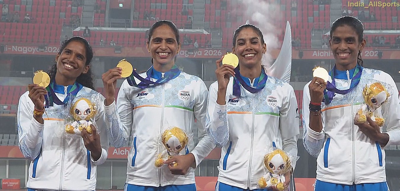 Asian Games 2026: India Wins Historic Gold in Women’s 4x400m Relay