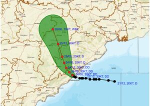 Deep Depression Crosses Coast Near Kalingapatnam: ରାତି ୧୧ଟାରେ କଳିଙ୍ଗପଟ୍ଟନମ୍‌ ନିକଟରେ ତାଣ୍ଡବ ରଚିଲା ଗଭୀର ଅବପାତ