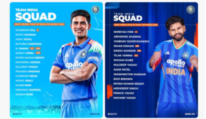 Team India Squads Announced for West Indies ODI and T20I Series