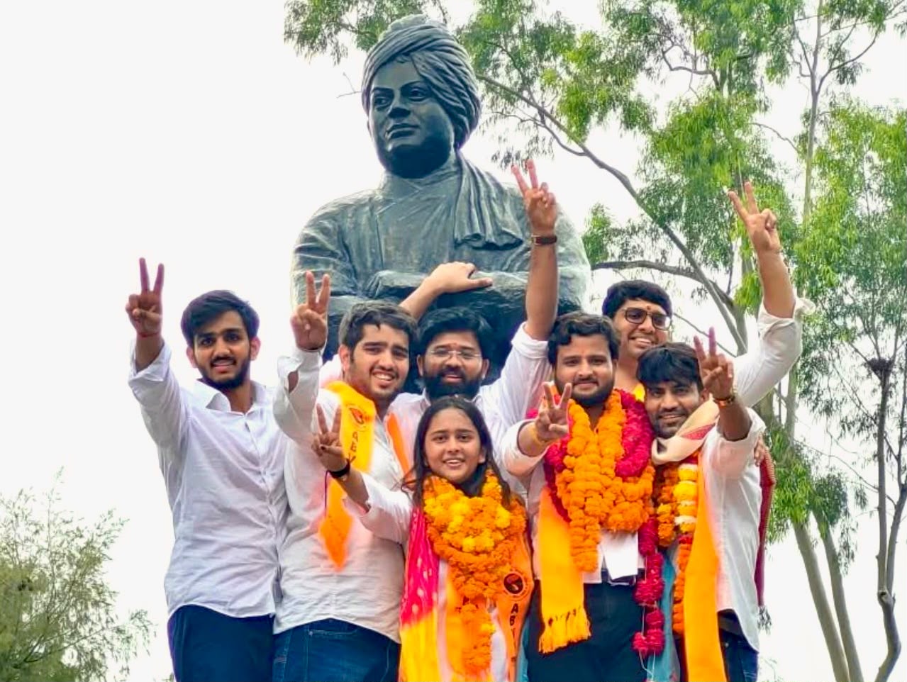 ABVP wins 3 out of 4 Seats in DUSU Polls; NSUI Wiped Out