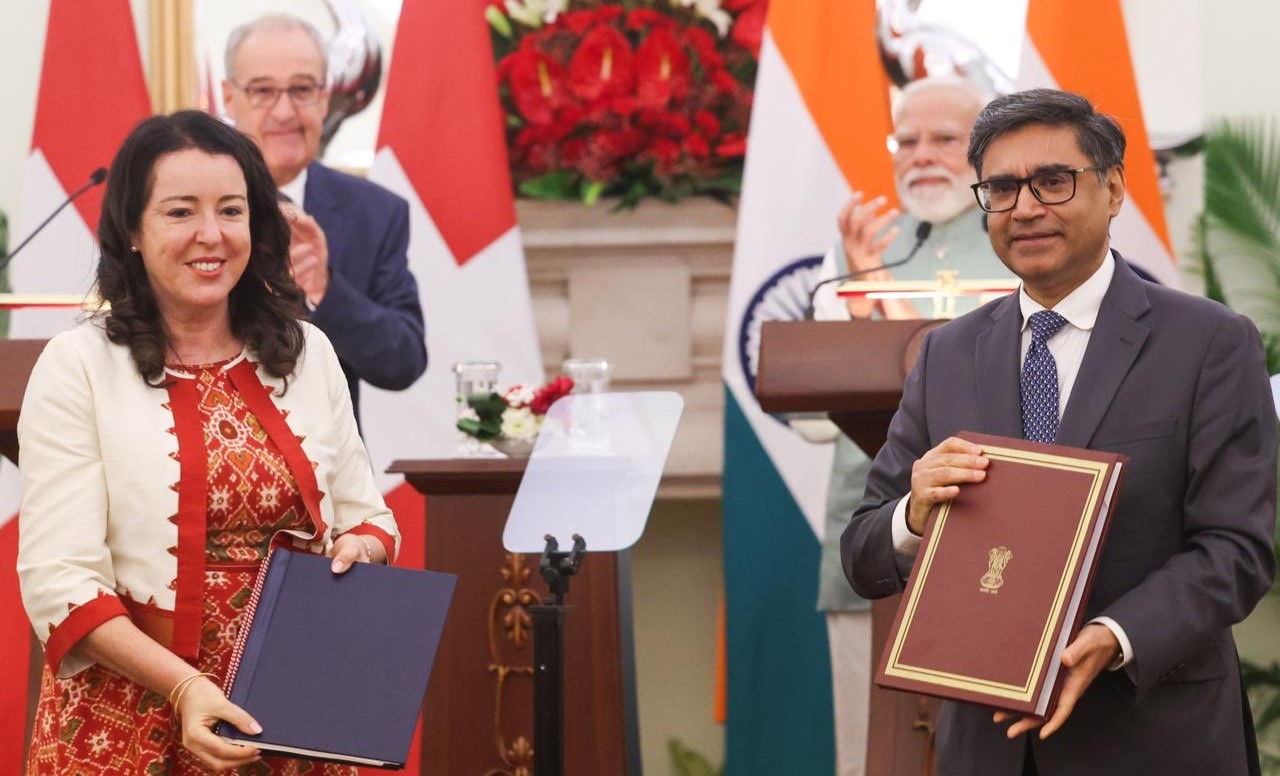 India-Switzerland sign MoUs on trade infra and innovation