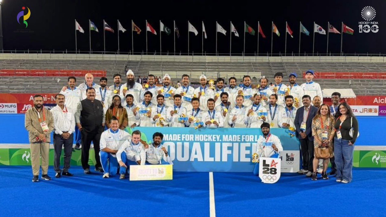 India Defend Asian Games Hockey Gold, Secure LA 2028 Olympic Qualification
