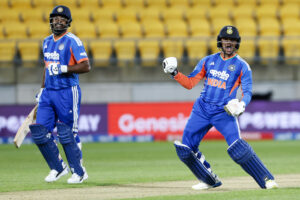 अभिषेक शर्मा की तूफानी पारी से सीरीज में 3-0 से आगे भारत, 38 गेंदों में जड़े 113 रन