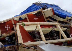 Cyclone Arnab Impacts Capital: ରାଜଧାନୀରେ ବାତ୍ୟାର ପ୍ରକୋପ; ପବନ ସହ ବର୍ଷାରେ ଭାଙ୍ଗିଲା ବଡ ବଡ ଗଛ ଓ ପୂଜା ପେଣ୍ଡାଲ
