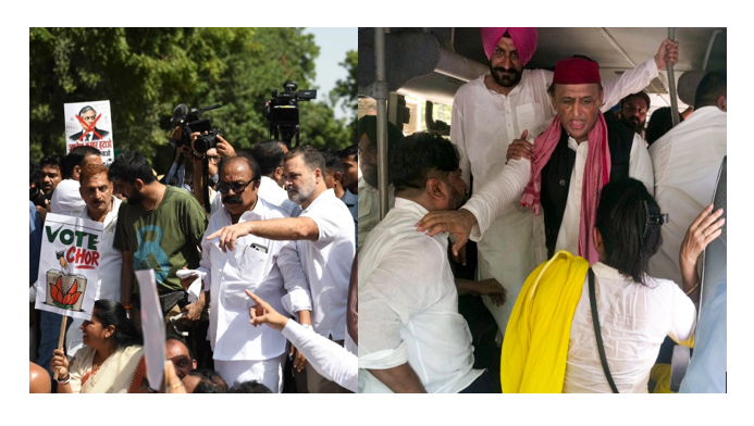 INDIA Bloc March to EC: Several Opposition Leaders Detained